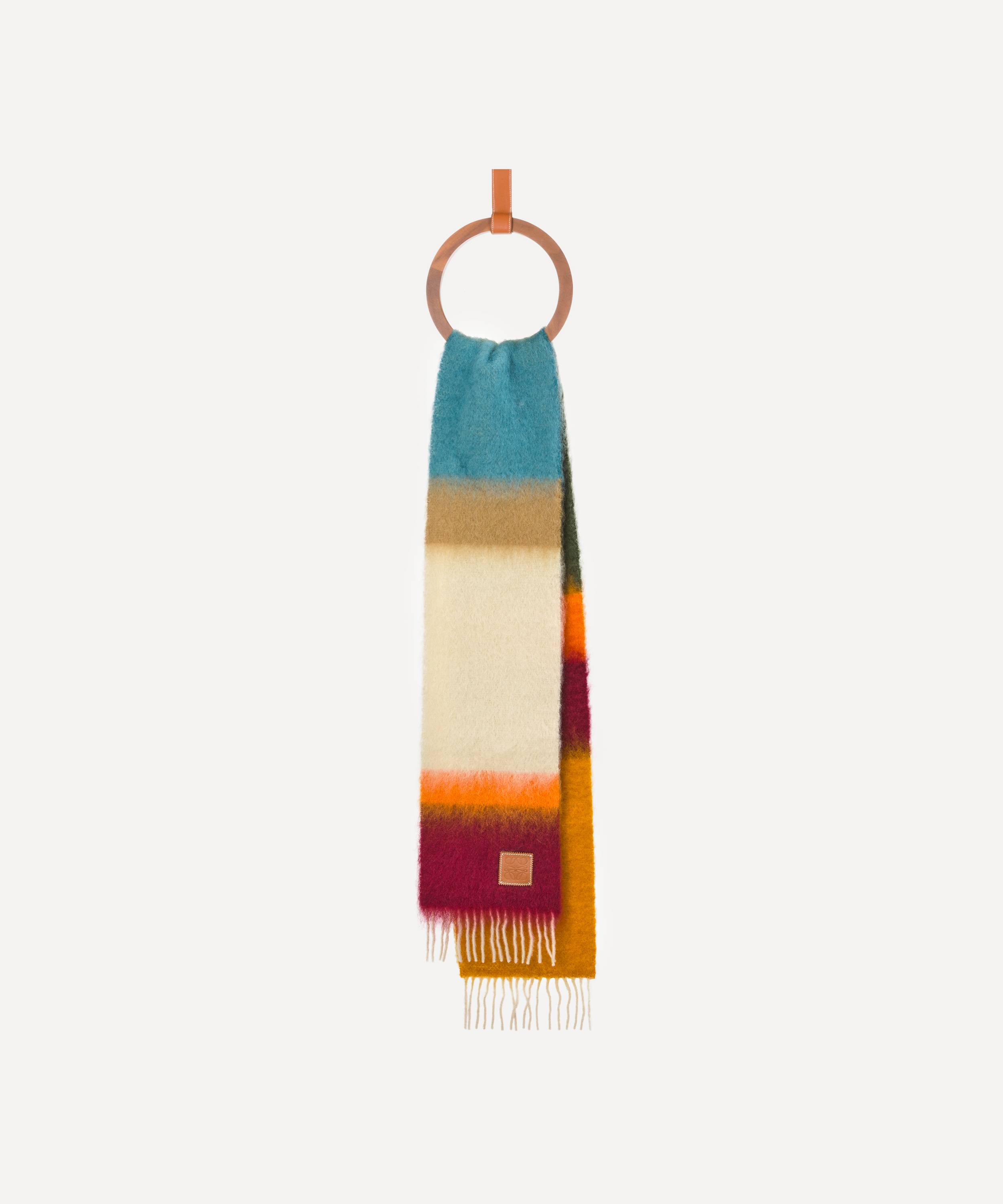 Loewe Striped Mohair-Blend Scarf | Liberty