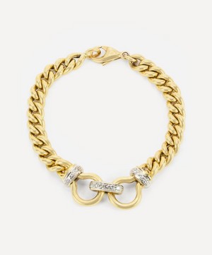 Kojis - 18ct Gold Diamond Chain Bracelet image number 0