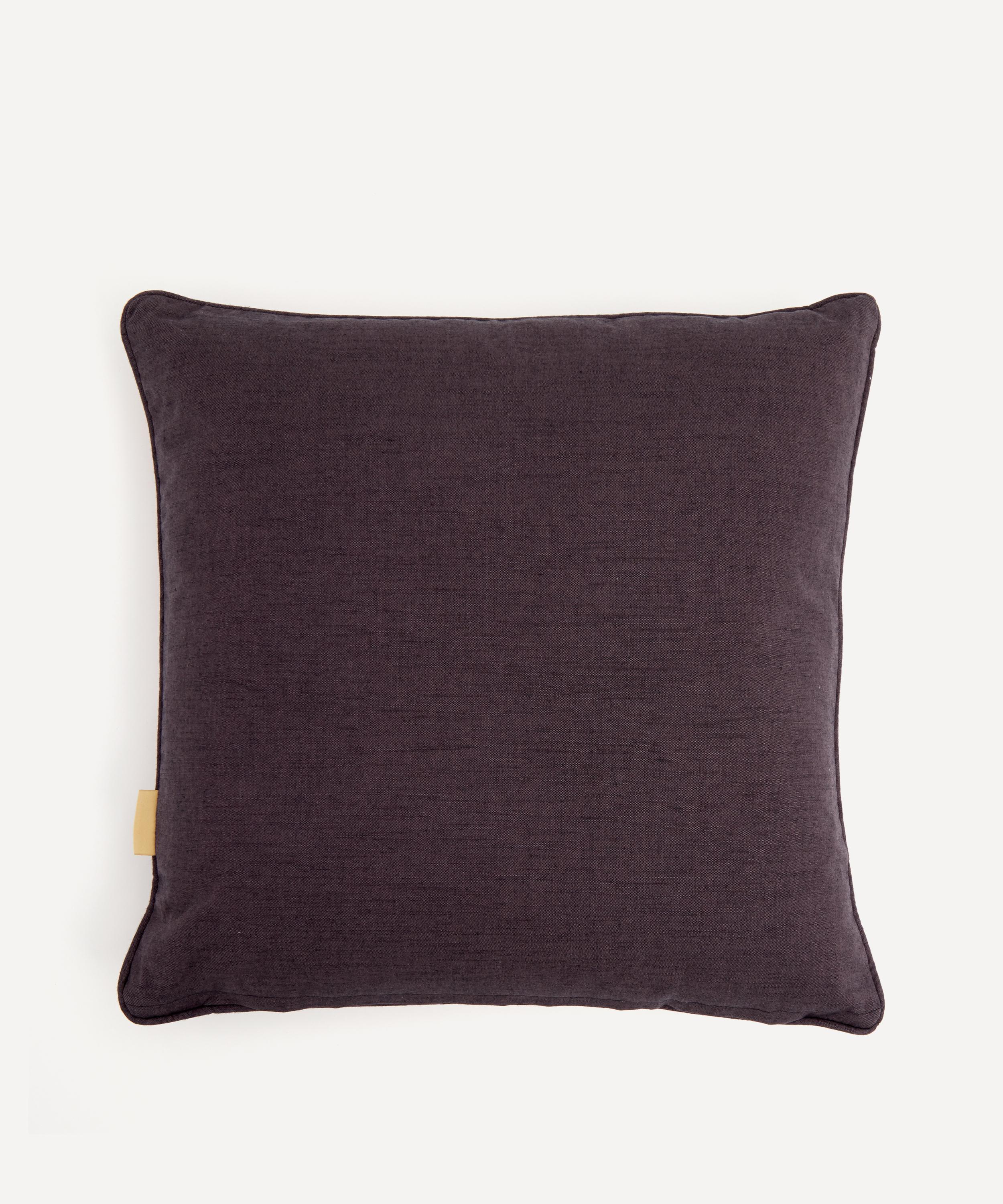 Susi Bellamy - Mulberry Fantasy Marbled Velvet Square Cushion image number 1