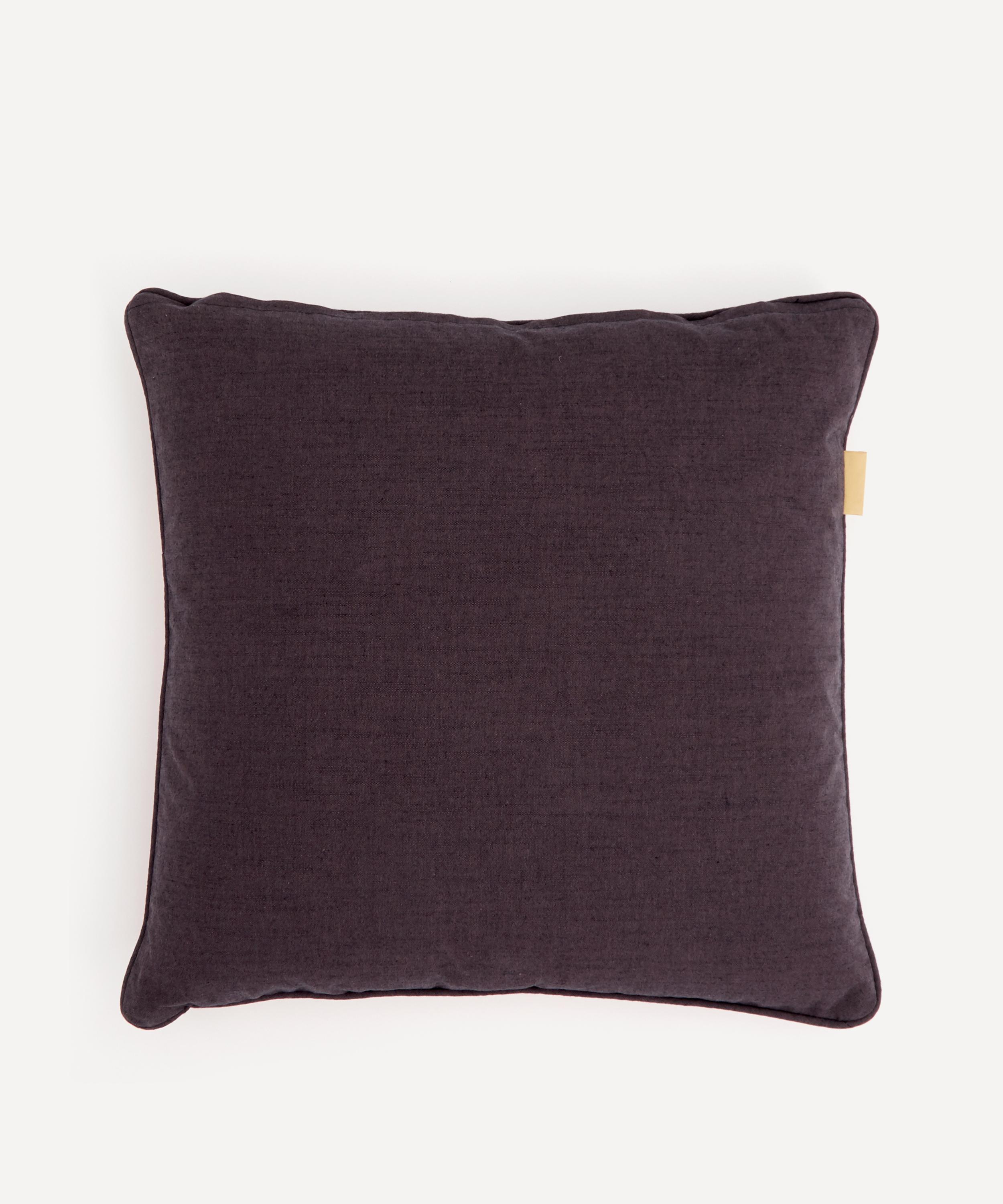 Susi Bellamy - Blush Bouquet Marbled Velvet Square Cushion image number 1