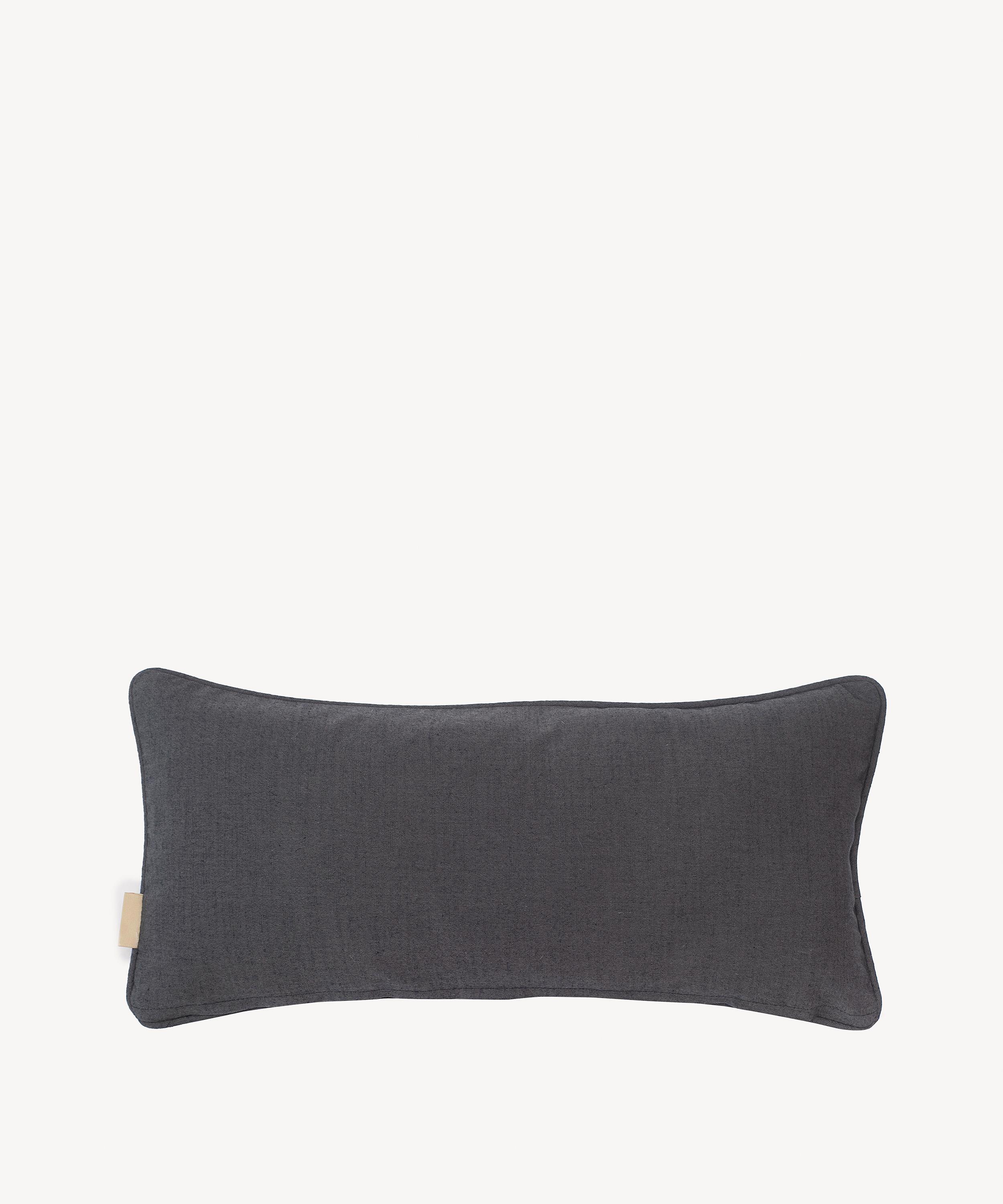 Susi Bellamy - Malachite Marbled Velvet Oblong Cushion image number 1