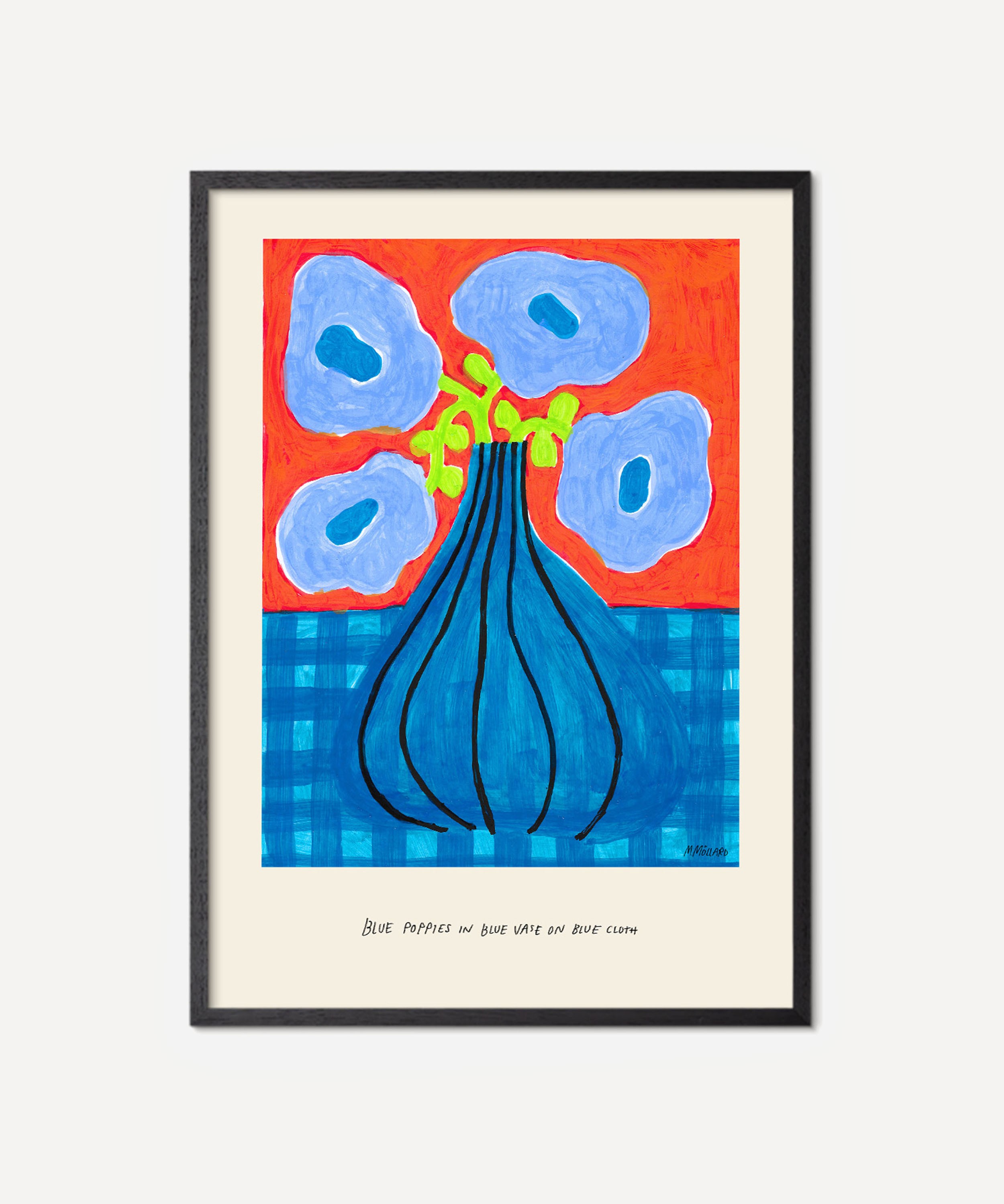 PSTR Studio - Unframed Blue Poppies Print image number 0