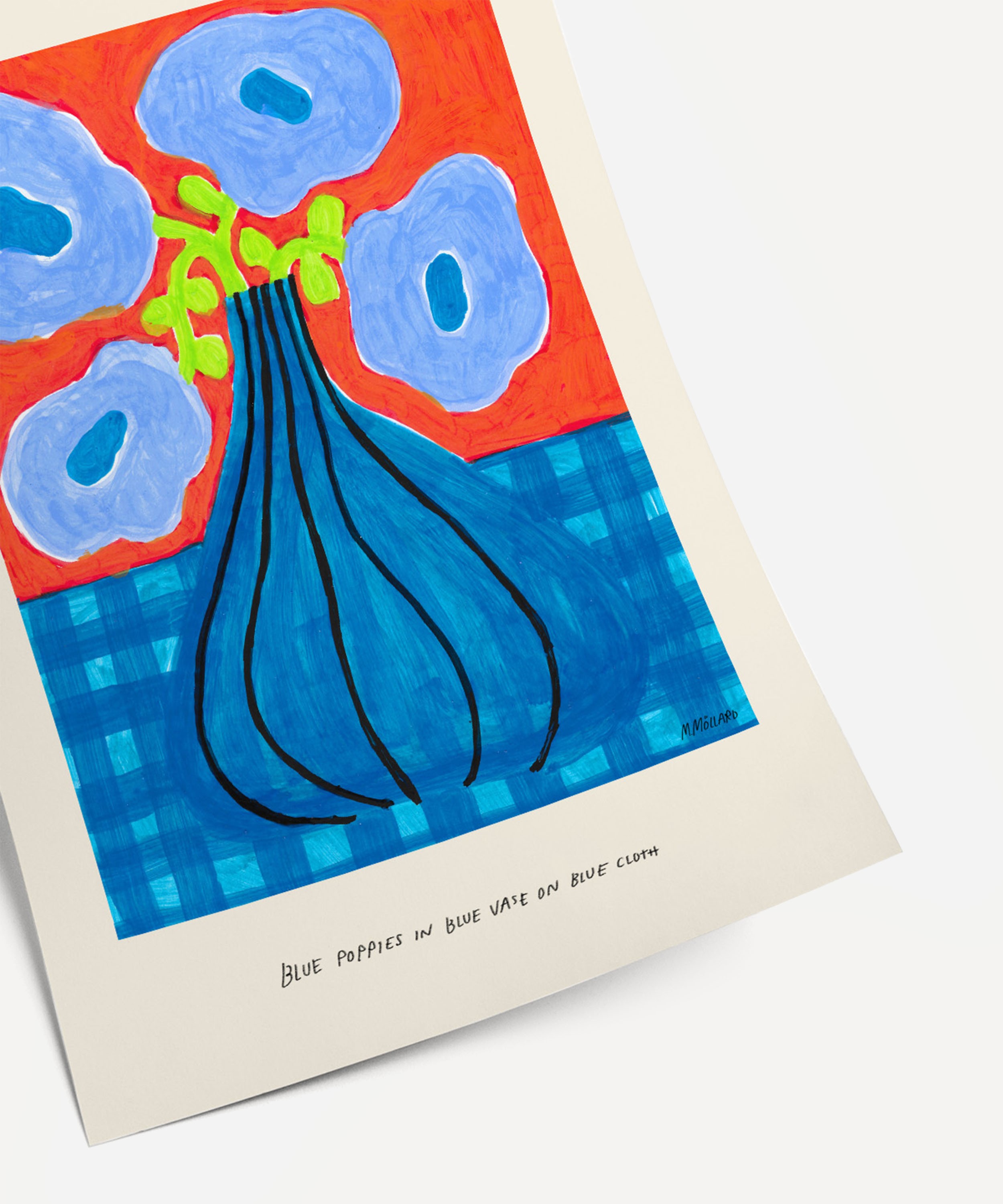 PSTR Studio - Unframed Blue Poppies Print image number 4