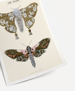 PSTR Studio - Unframed Silk Moths No.1 Print image number 3