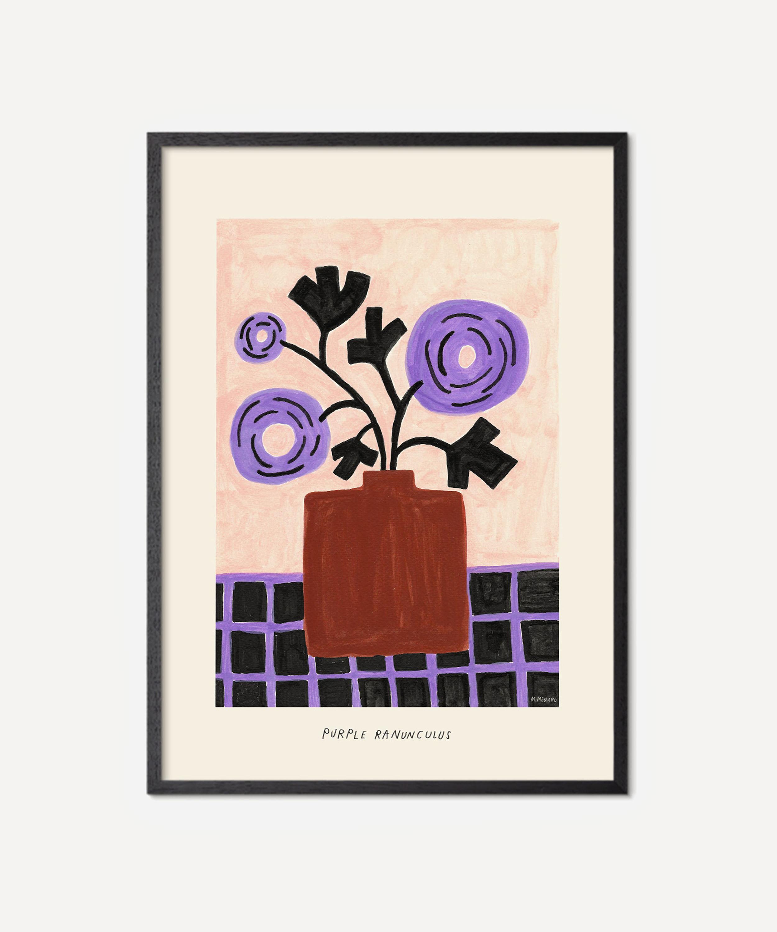 PSTR Studio - Unframed Purple Ranuculus Print image number 0