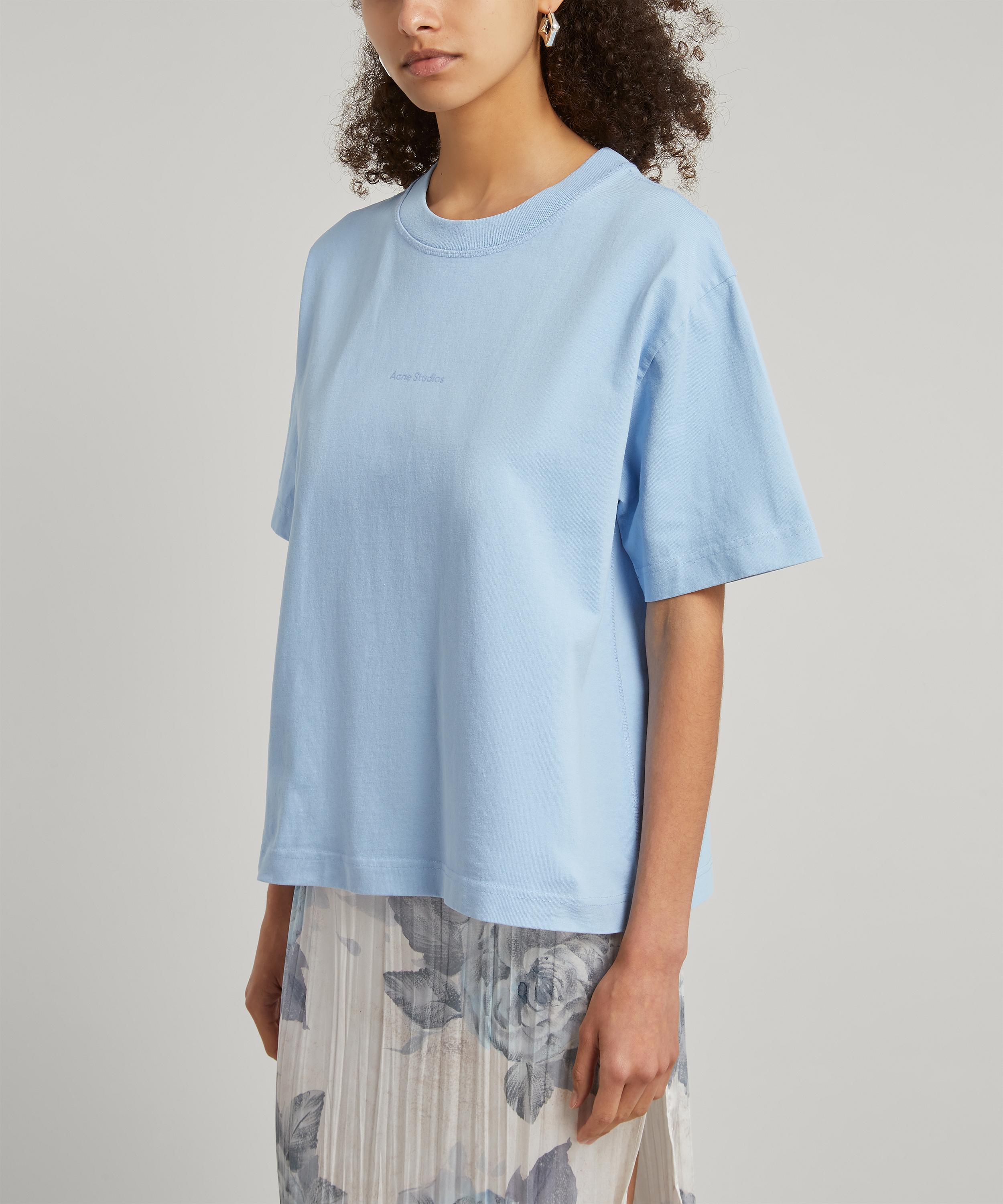 Acne Studios: Blue Logo Stamp T-Shirt