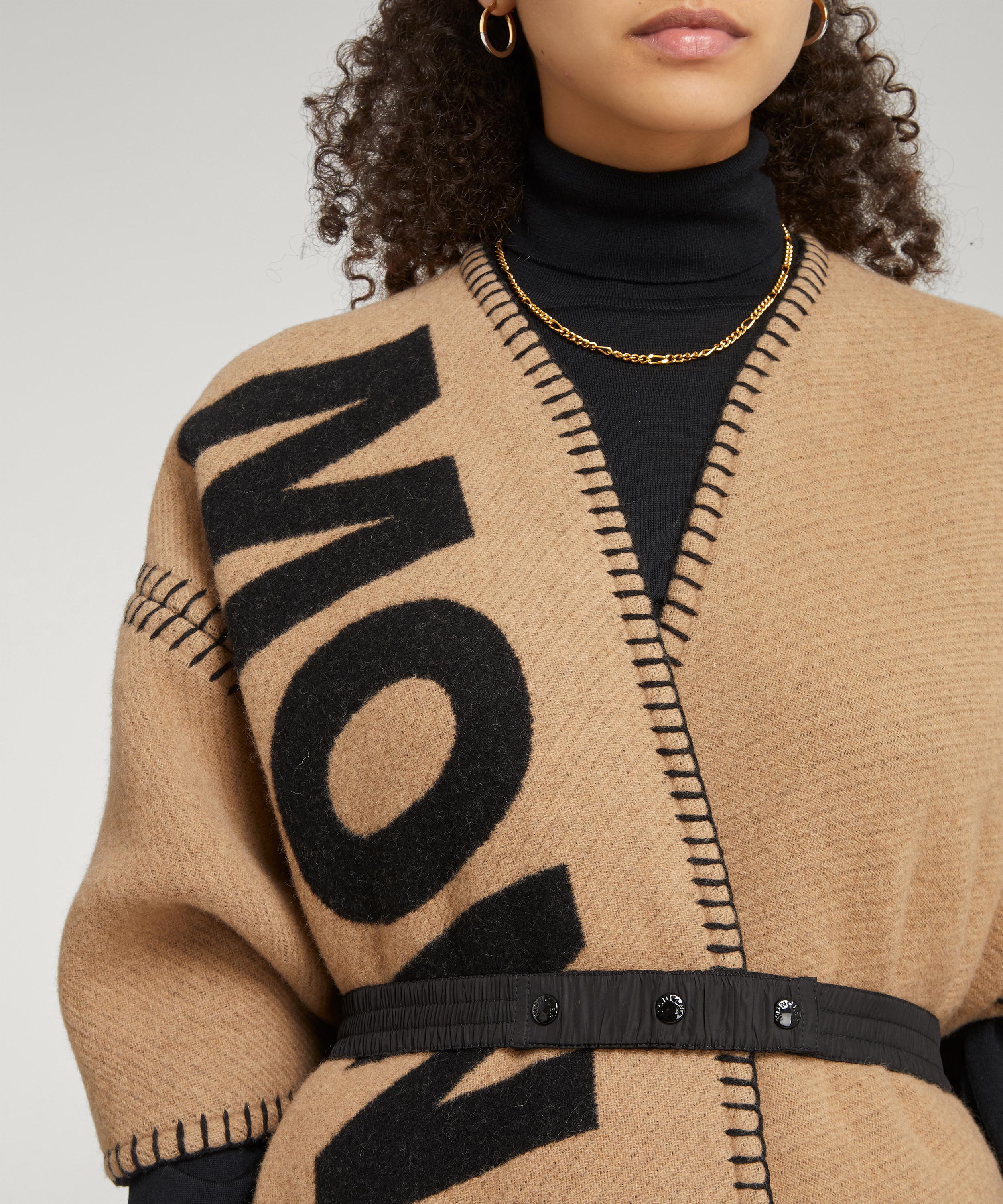 Moncler - Wool Logo Poncho image number 4