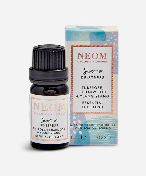 NEOM Organics - Scent to De-Stress Tuberose, Cedarwood & Ylang Ylang Essential Oil Blend 10ml
