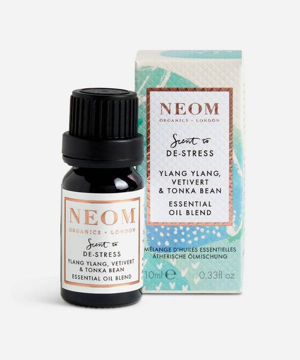 NEOM Organics - Scent to De-Stress Ylang Ylang, Vetivert & Tonka Bean Essential Oil Blend 10ml image number 0