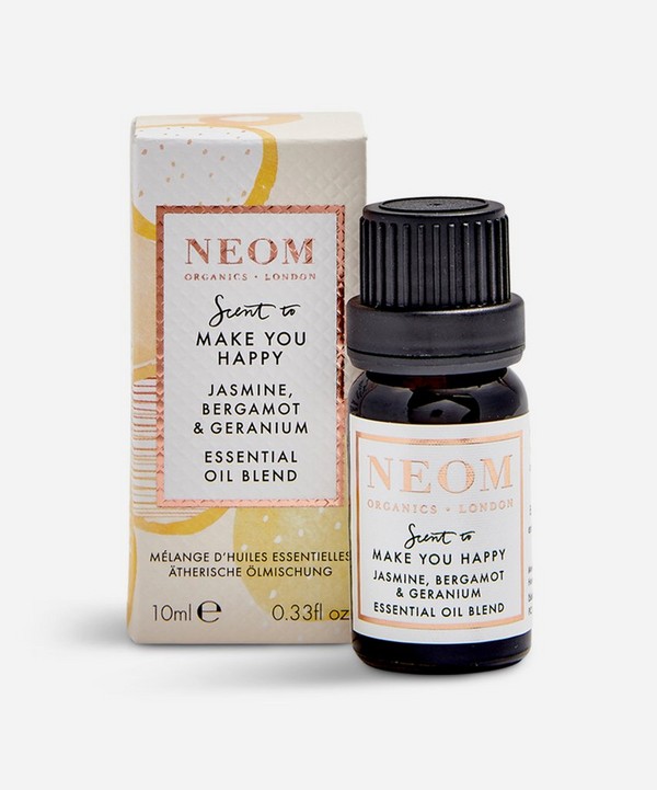 NEOM Organics - Scent to Make You Happy Jasmine Bergamot and Geranium Essential Oil Blend 10ml
