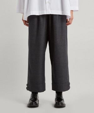 Eskandar - Slim Japanese-Style Trousers image number 1