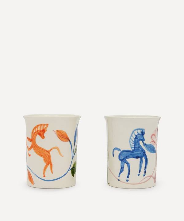 Anna + Nina - Flower Parade Ceramic Cups Set of Two image number 0