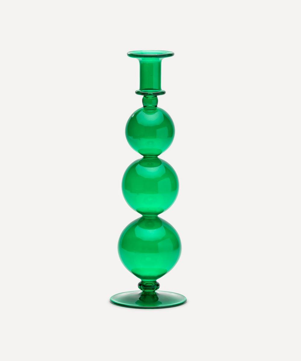 Anna + Nina - Country Green Glass Candle Holder