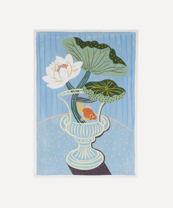 Camilla Perkins - Water Lily Study Unframed A4 Giclée Print image number 0