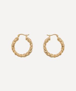 Gold-Plated Lasso Hoop Earrings