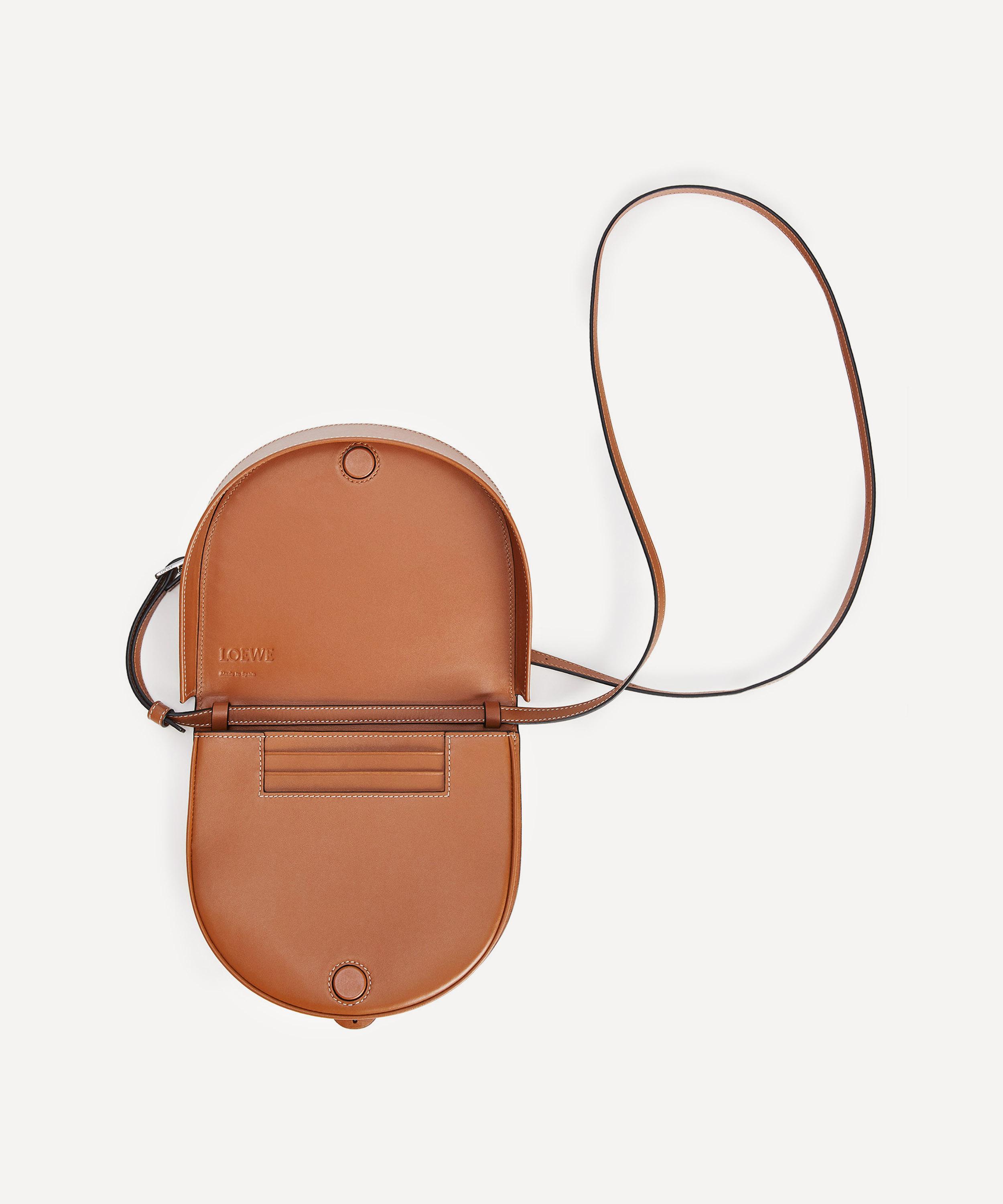 Loewe Heel Leather Saddle Bag Liberty