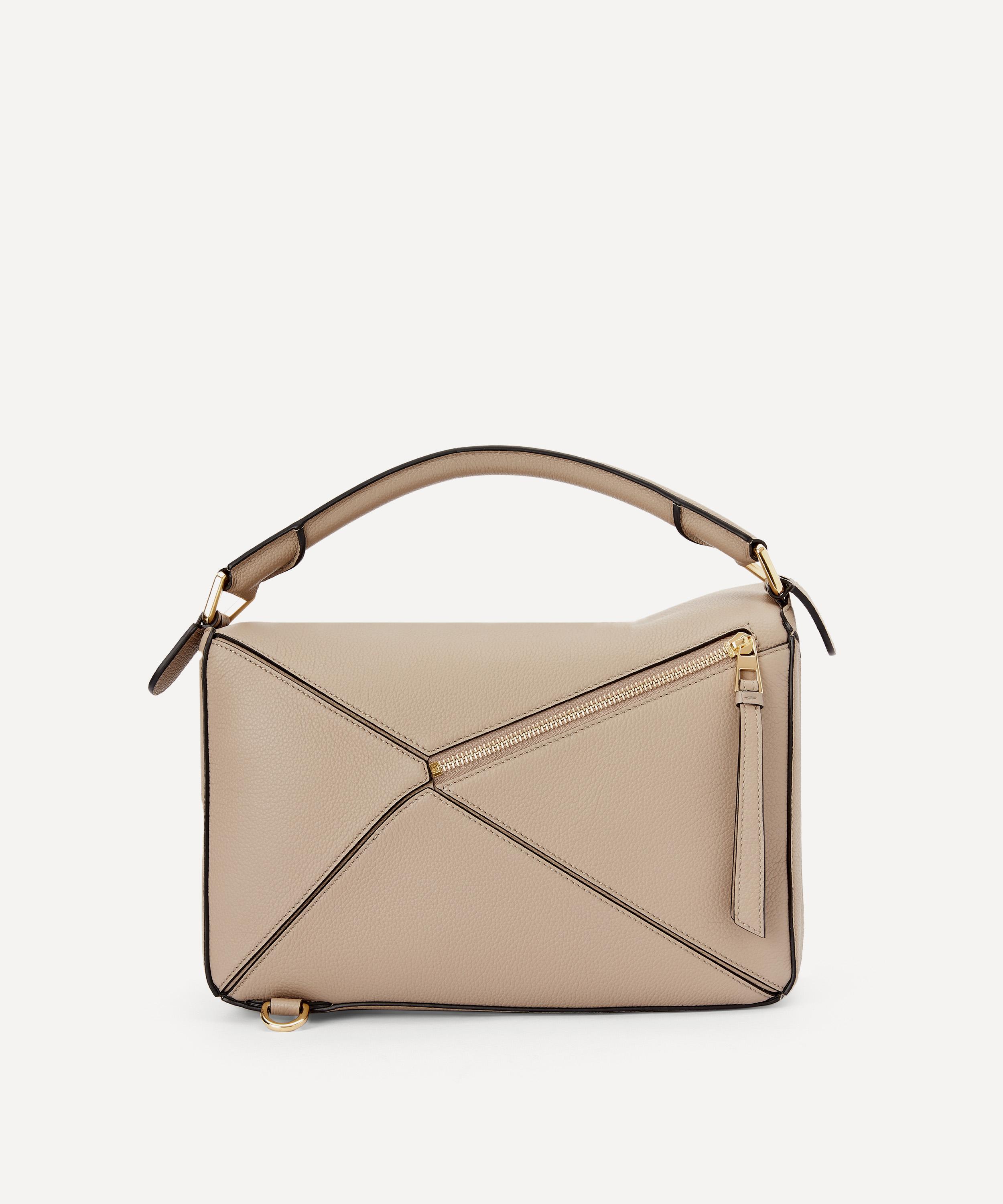 Shop LOEWE PUZZLE Unisex Street Style Plain Leather Crossbody Bag