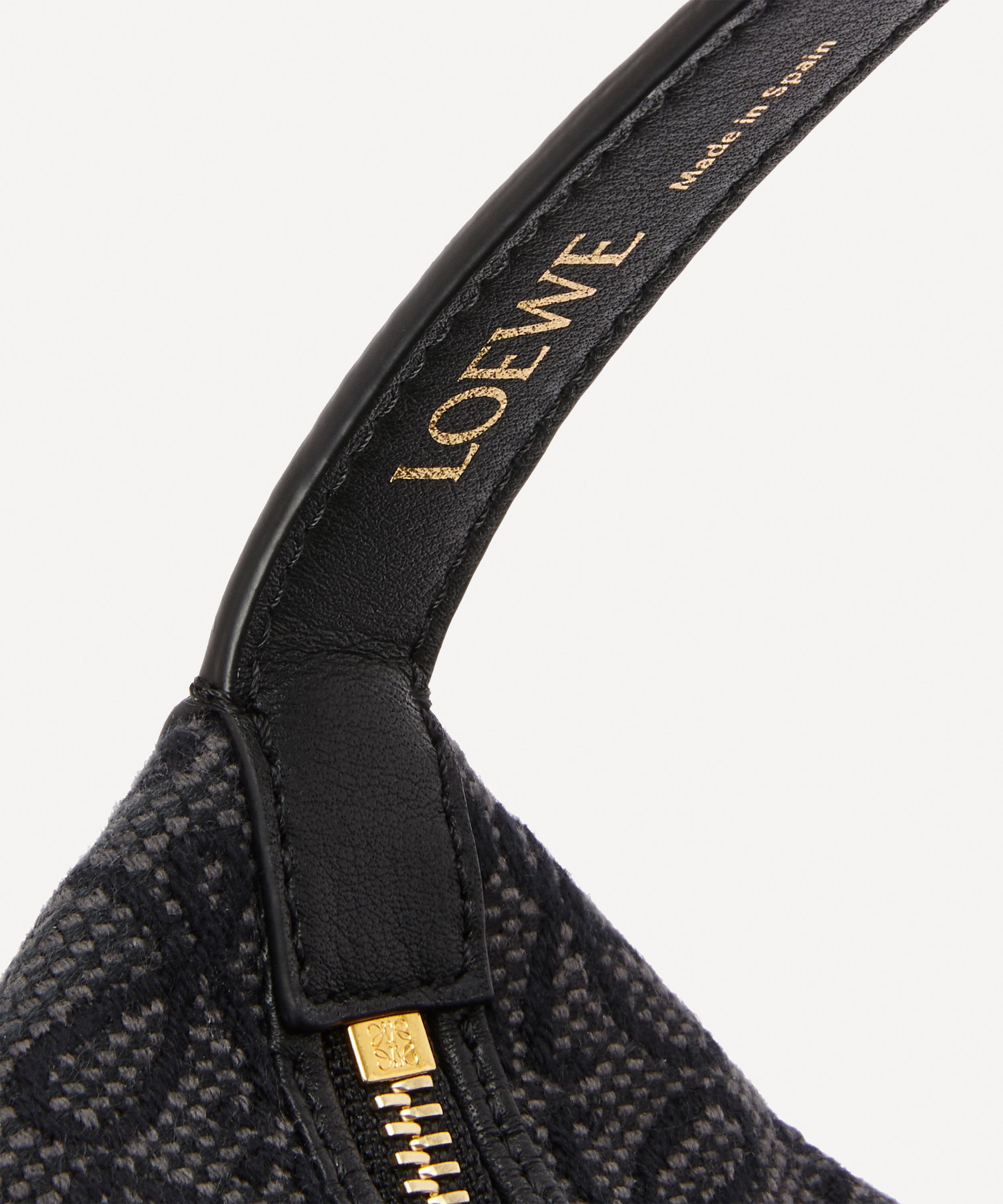 Loewe - Small Cubi Anagram Jacquard Canvas and Leather Shoulder Bag image number 4