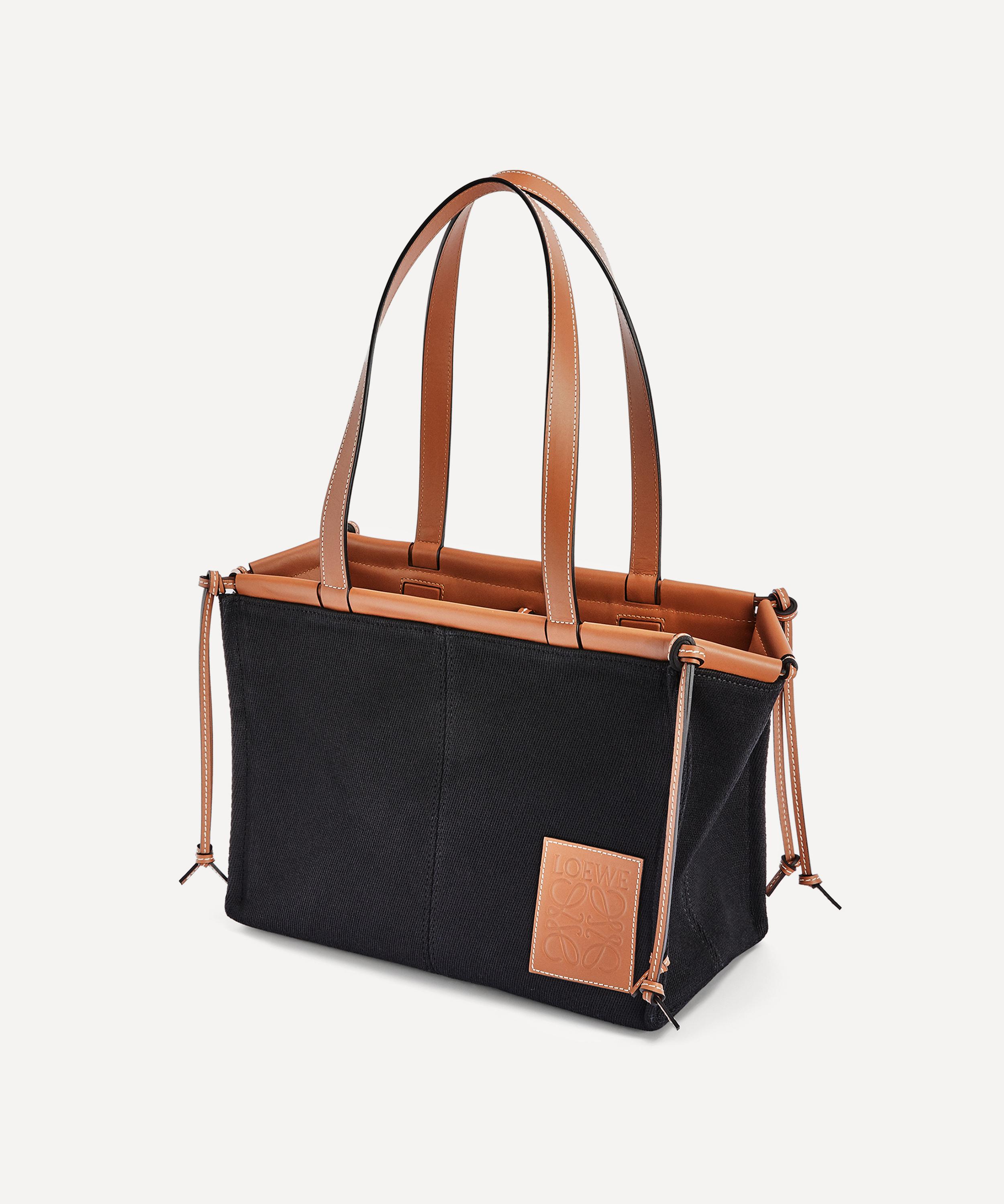 Loewe - Small Cushion Canvas and Leather Tote Bag image number 2