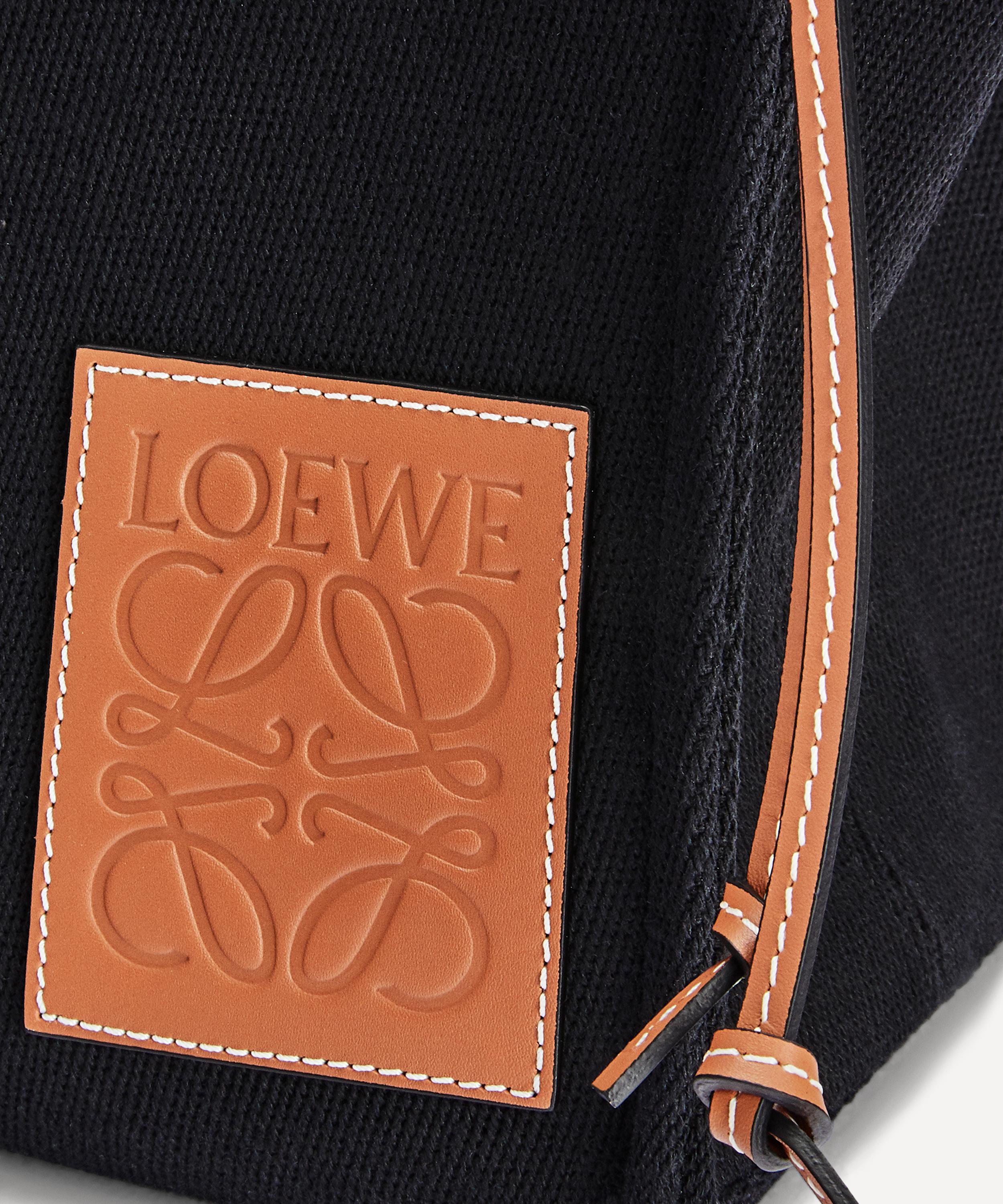 Loewe - Small Cushion Canvas and Leather Tote Bag image number 5