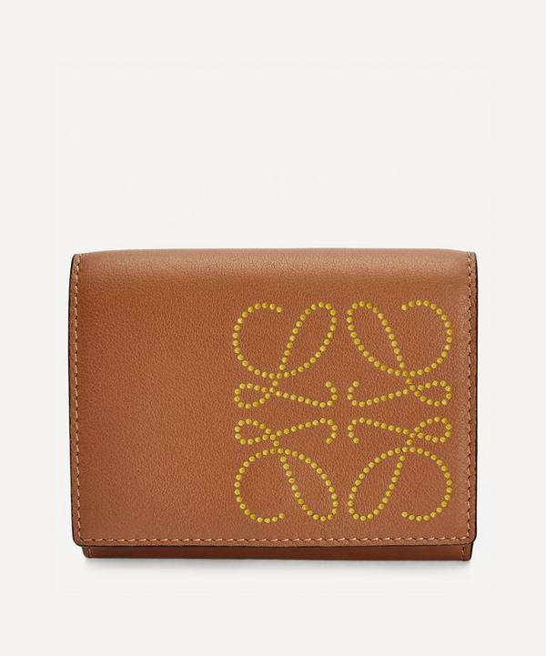 Loewe - Brand Leather Trifold Six Card Holder image number null