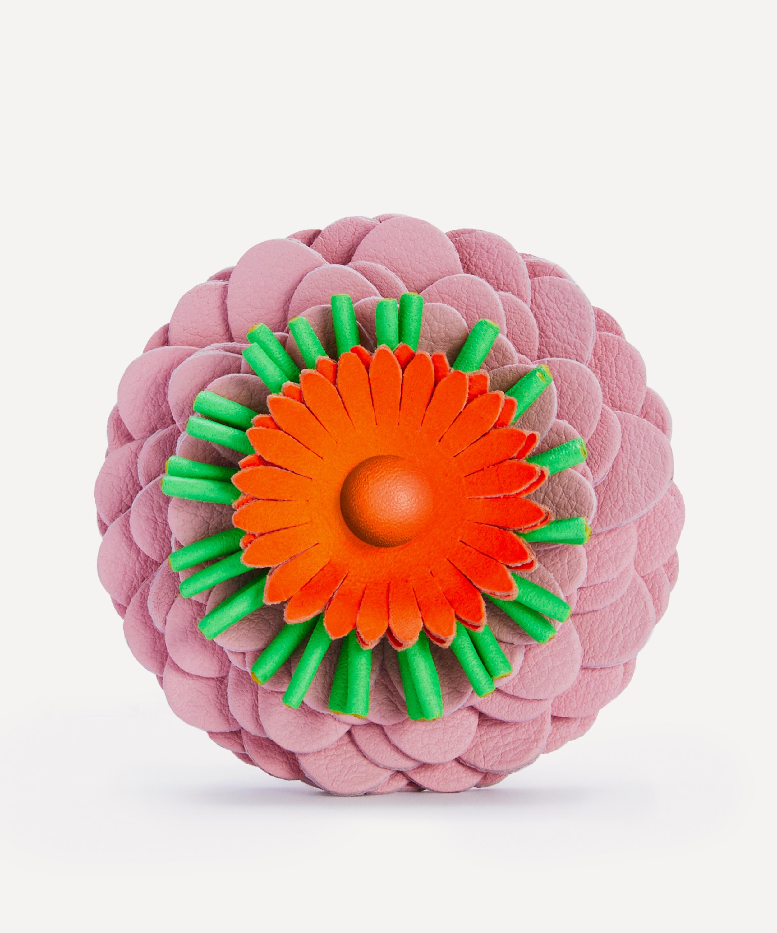 Loewe - Stud Flower Leather Bag Charm image number 0