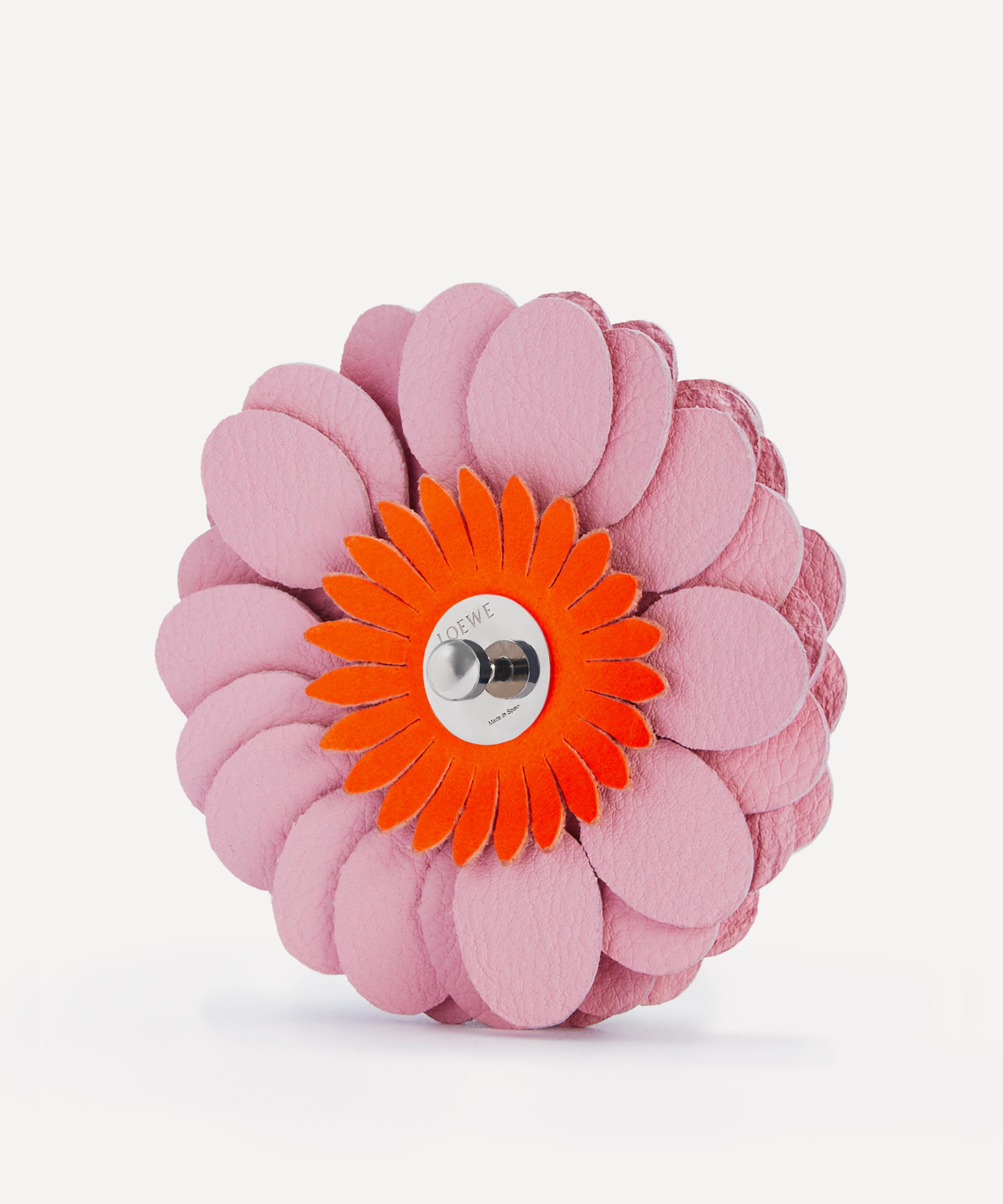 Loewe - Stud Flower Leather Bag Charm image number 1