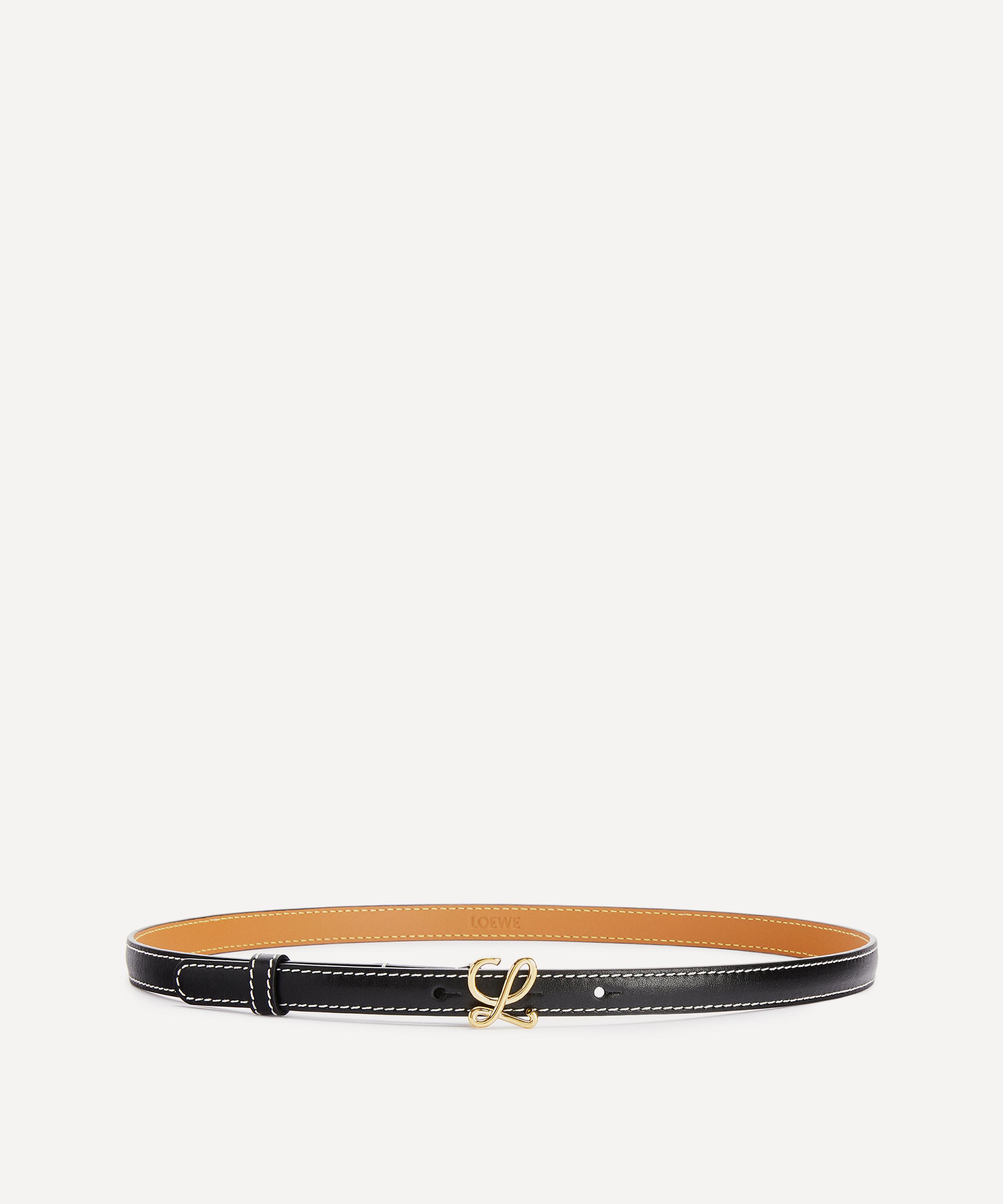 Loewe - L Monogram Buckle Leather Belt image number 0