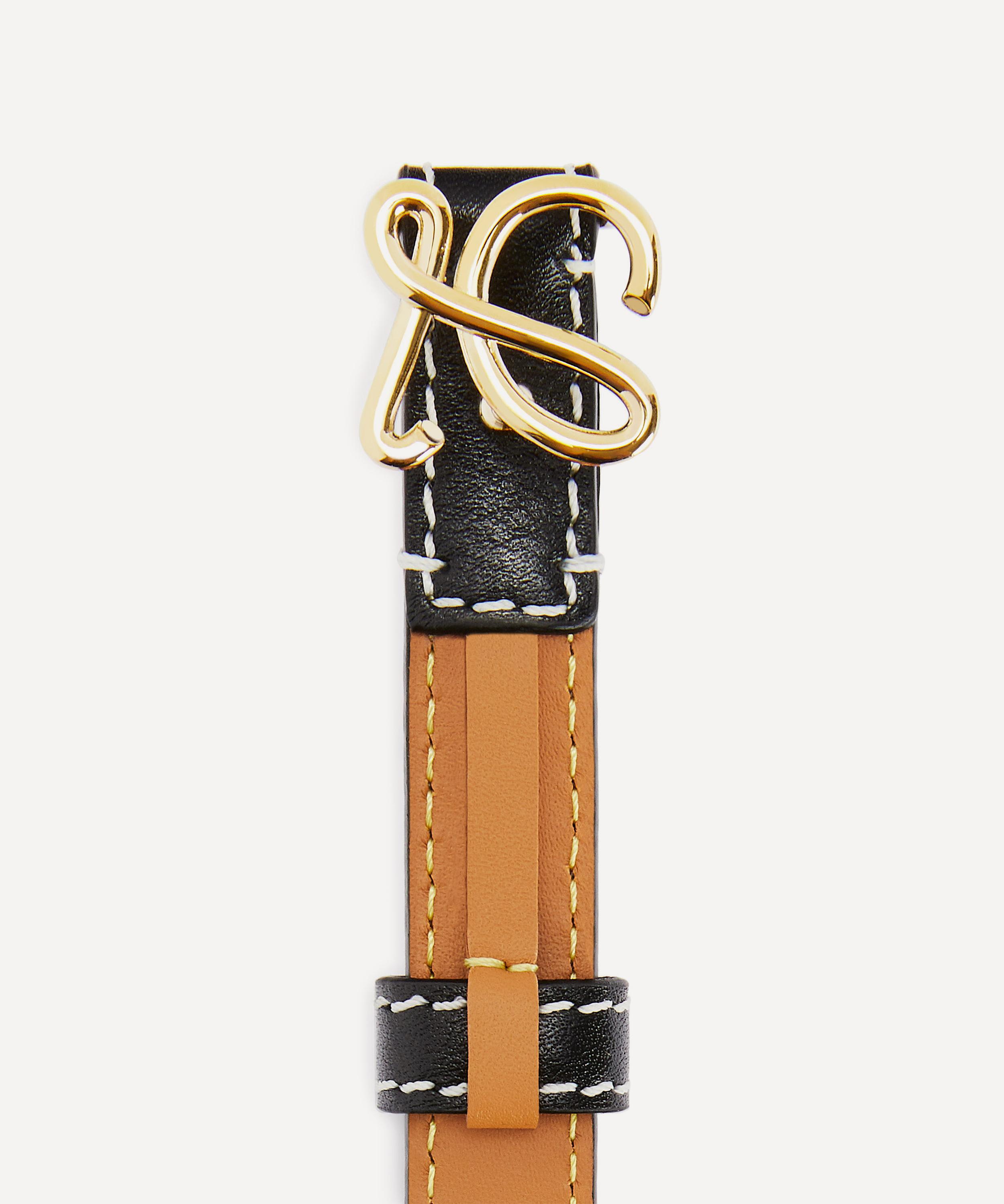 Loewe - L Monogram Buckle Leather Belt image number 1