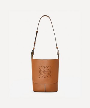 Loewe - Small Hobo Anagram Leather Bucket Bag image number 0