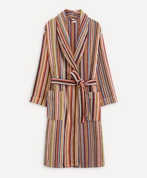 Paul Smith - Signature Stripe Cotton Dressing Gown image number 0