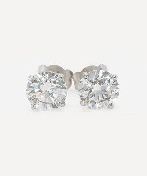 Kojis - Platinum 3ct Diamond Stud Earrings image number 0