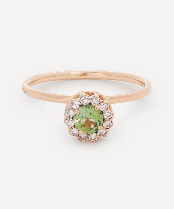Selim Mouzannar - 18ct Rose Gold Beirut Green Tourmaline and Diamond Ring