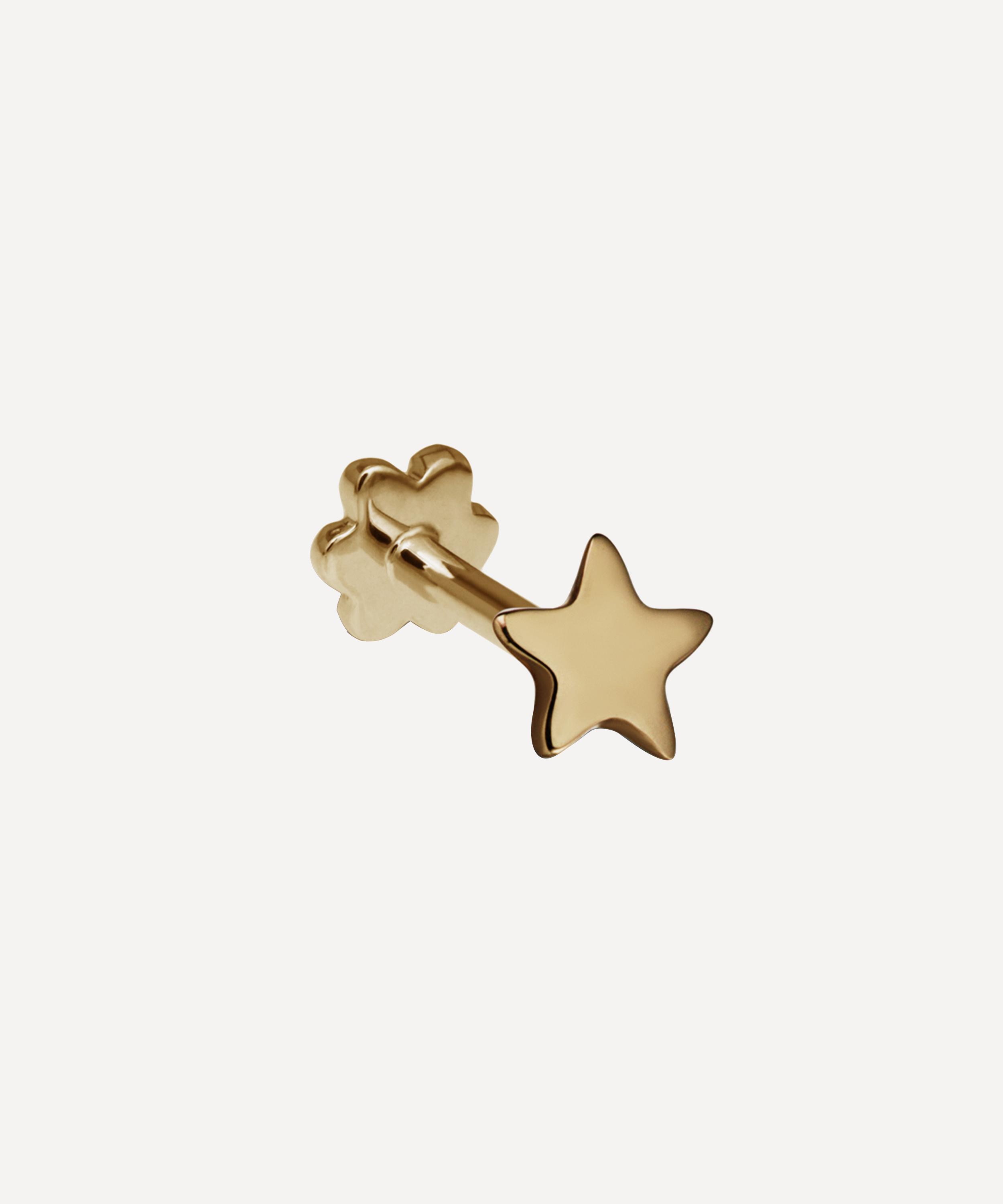 Maria Tash - 14ct 2.5mm Plain Star Threaded Stud Earring image number 0