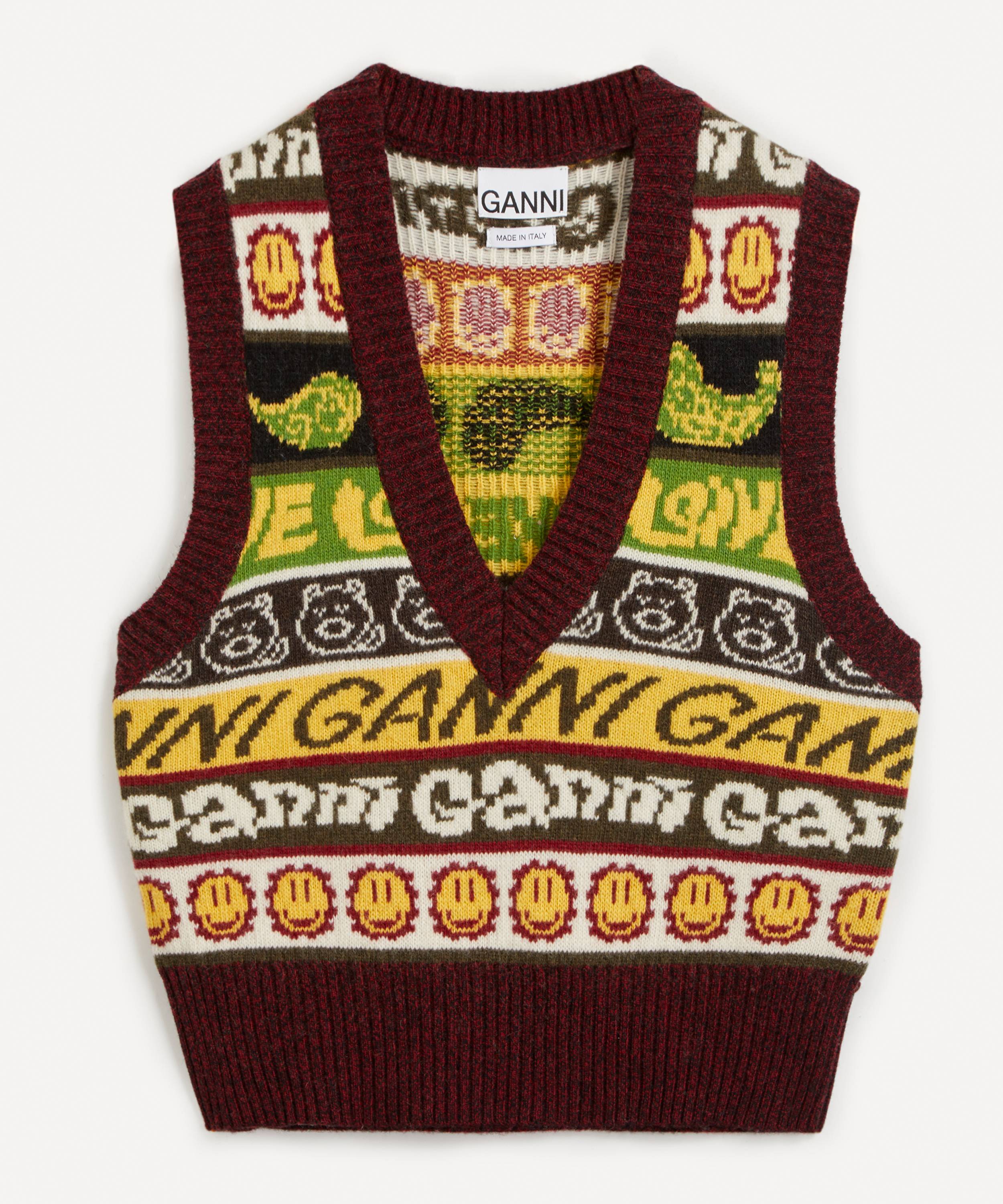 ganni wool vest