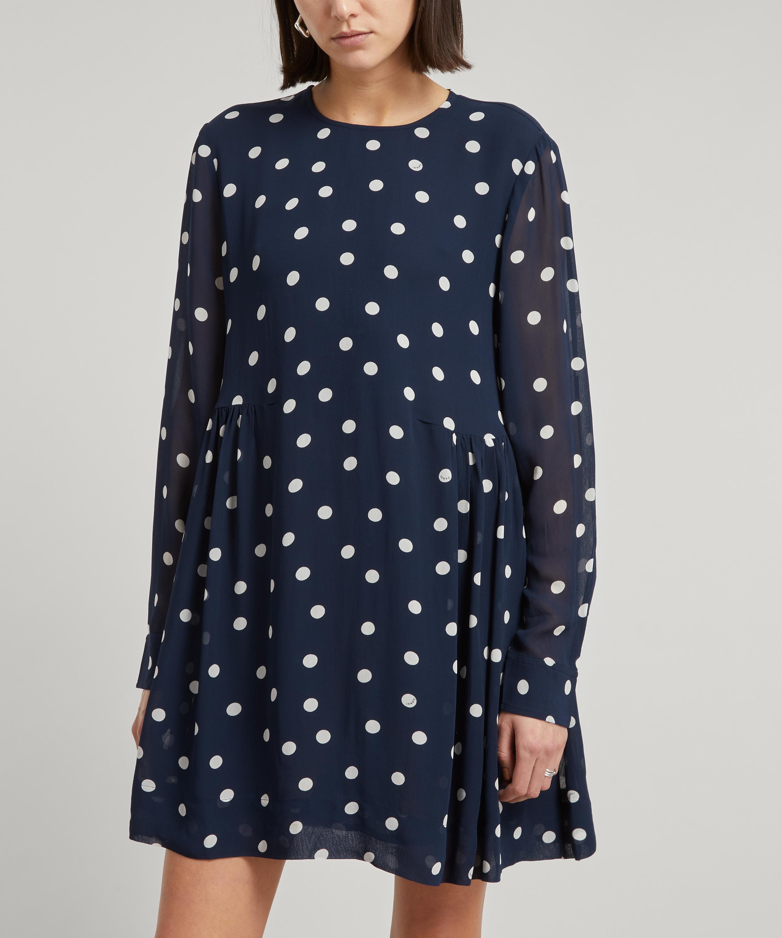 Ganni Polka Dot Georgette Mini-Dress | Liberty