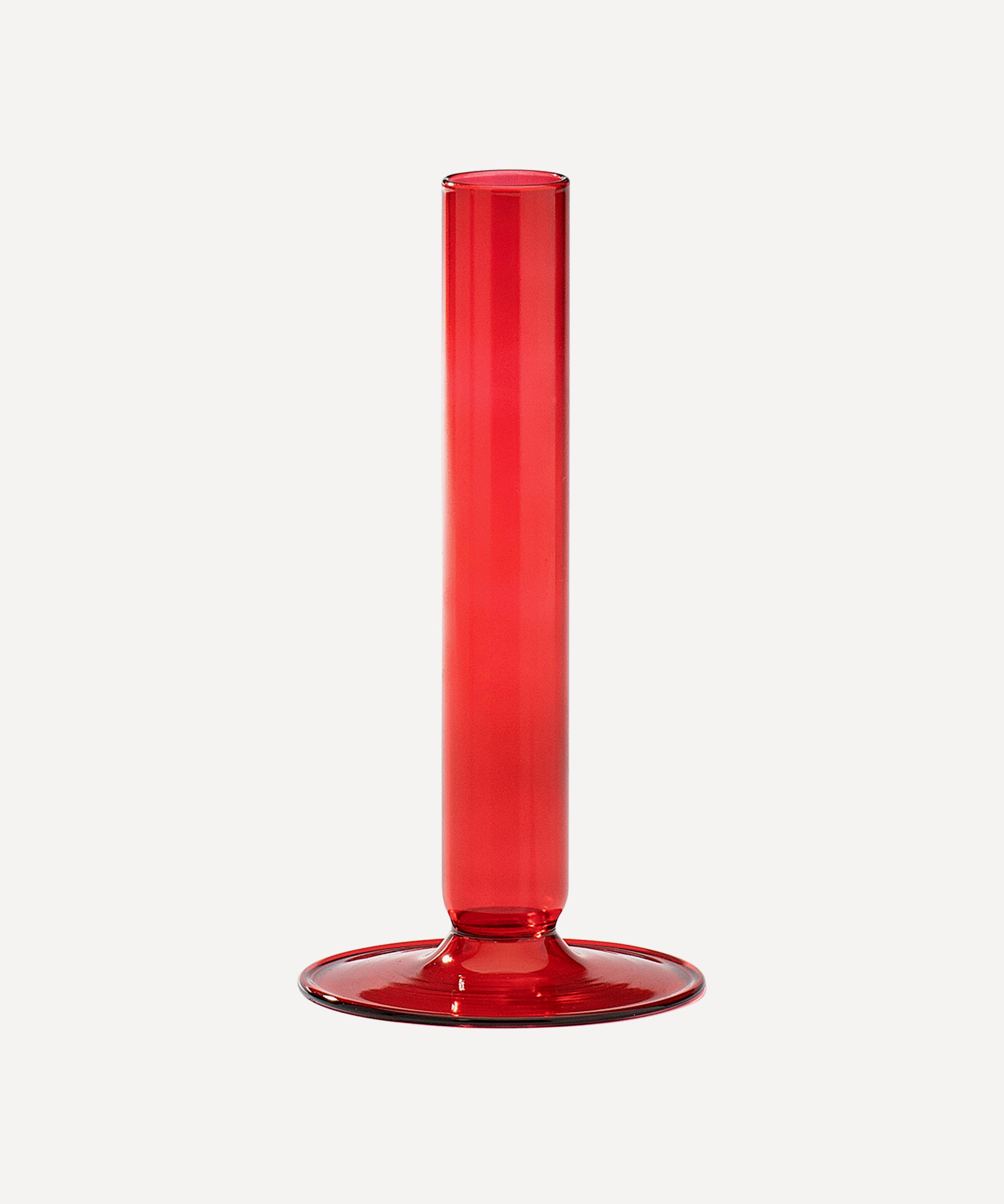 Anna + Nina - Glass Vase Burgundy image number 0