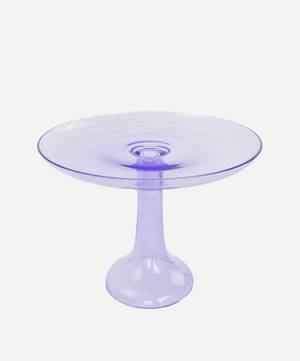 Lavender Glass Cake Stand