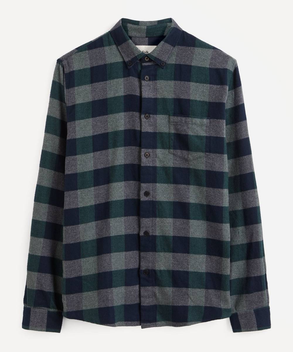 Folk - Check Cotton Flannel Shirt