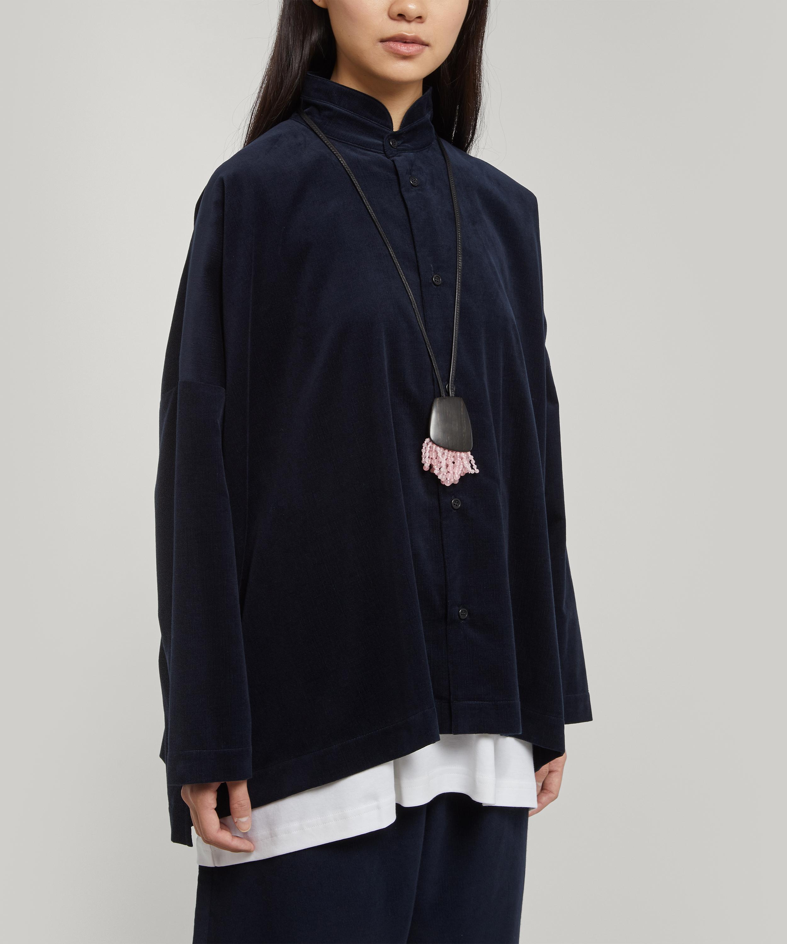 Eskandar - Double Stand Collar Shirt image number 1