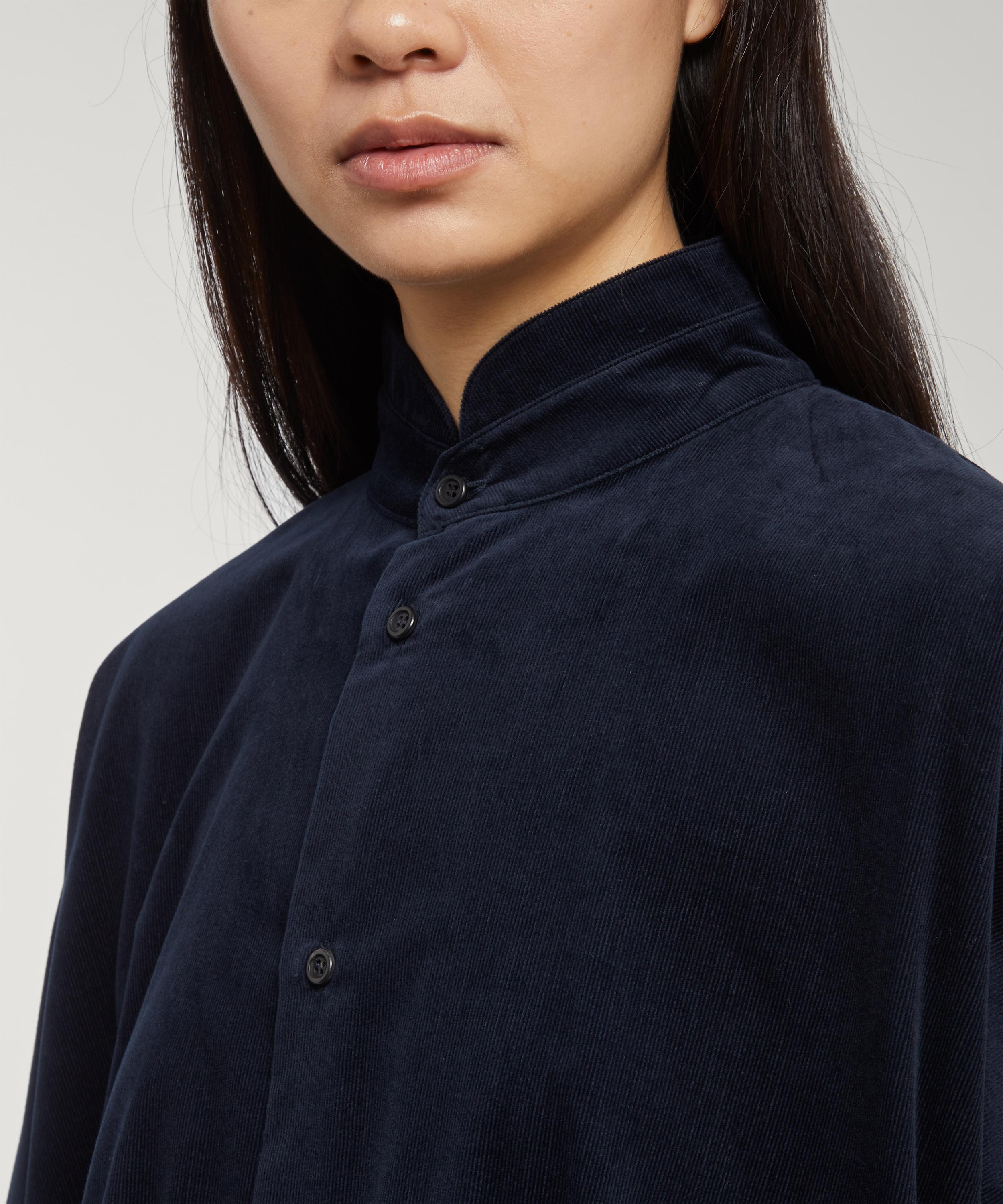 Eskandar - Double Stand Collar Shirt image number 4