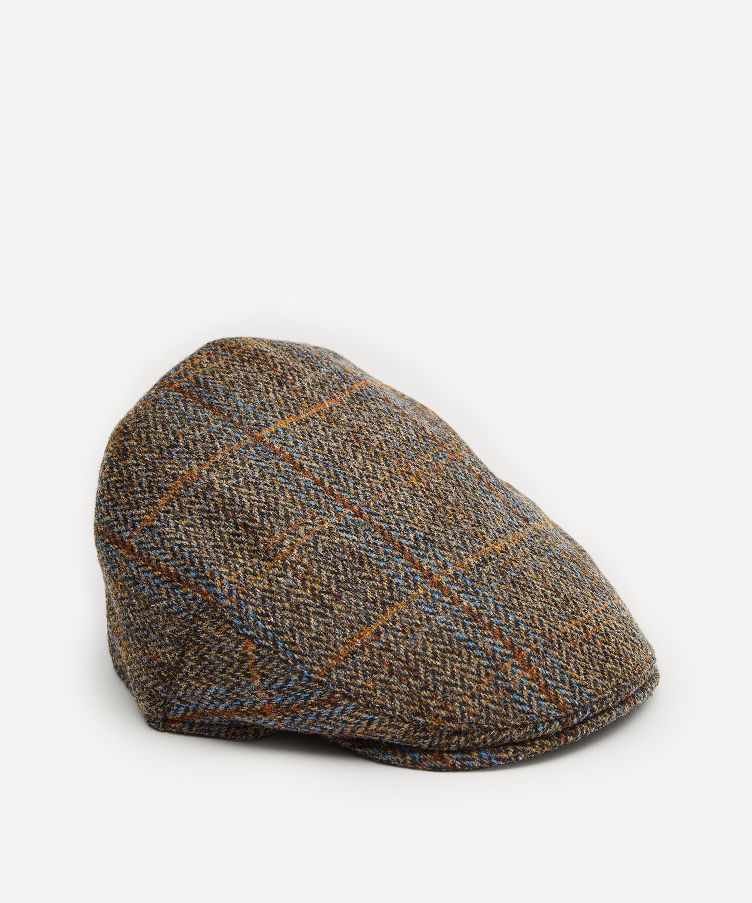 Christys' - Harris Tweed Balmoral Flat Cap image number 0