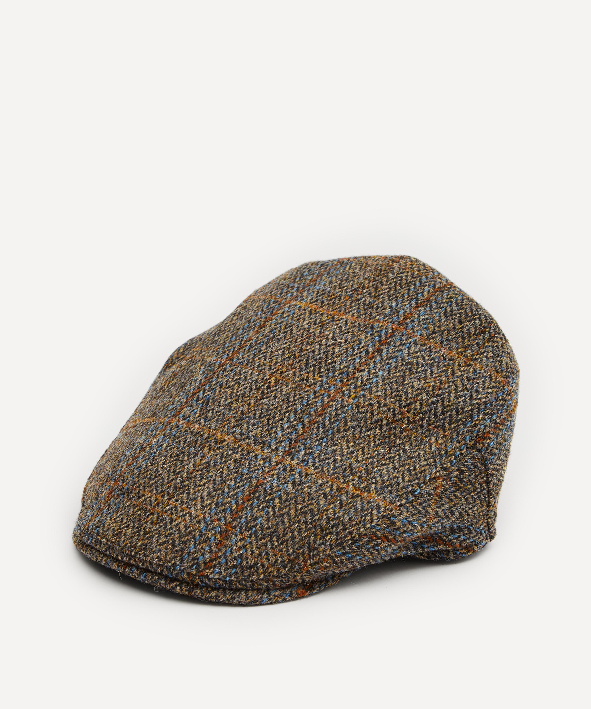Christys' - Harris Tweed Balmoral Flat Cap image number 1