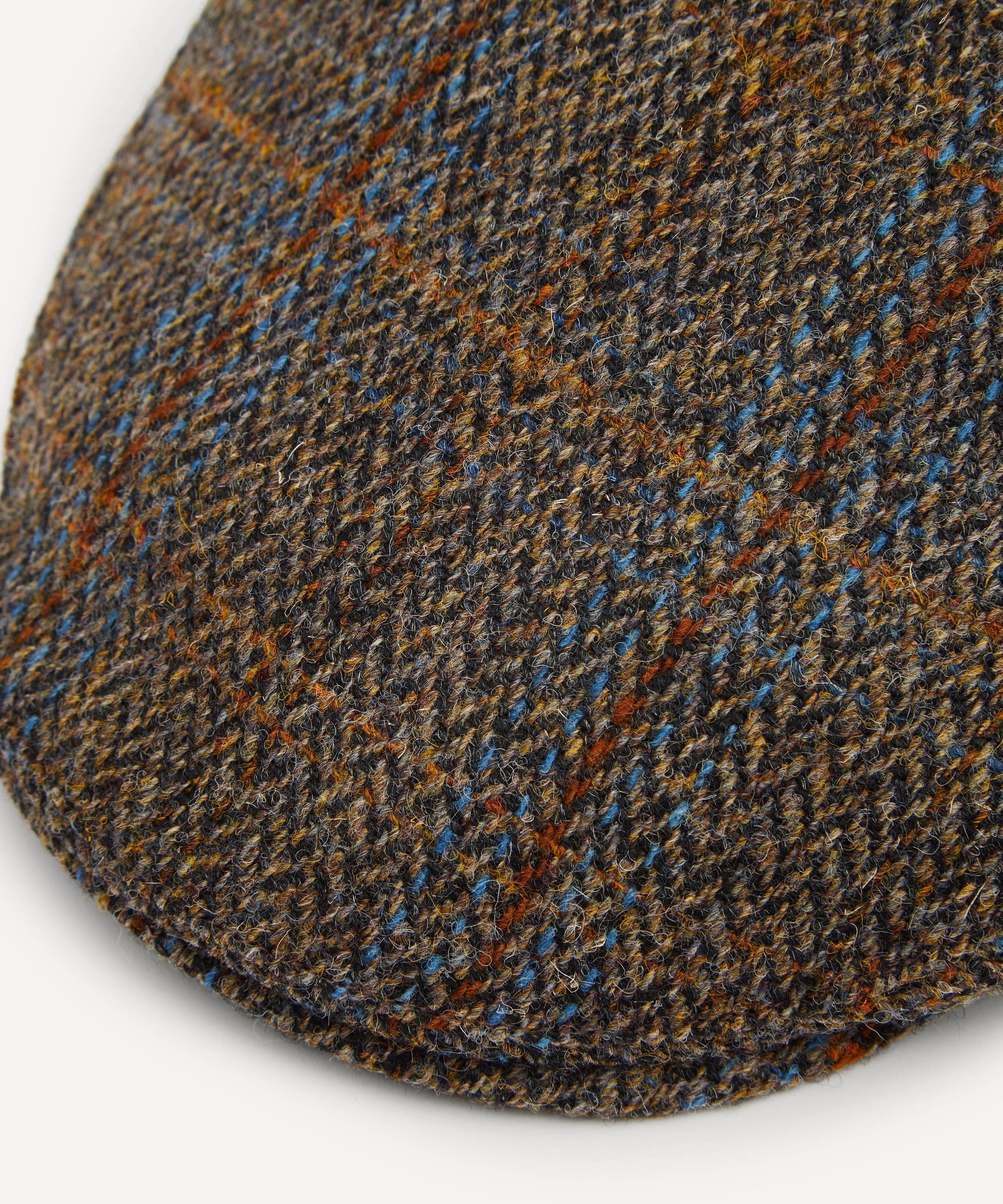 Christys' - Harris Tweed Balmoral Flat Cap image number 2