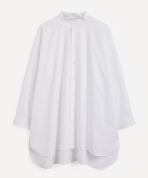Eskandar - A-Line Collarless Shirt image number 0