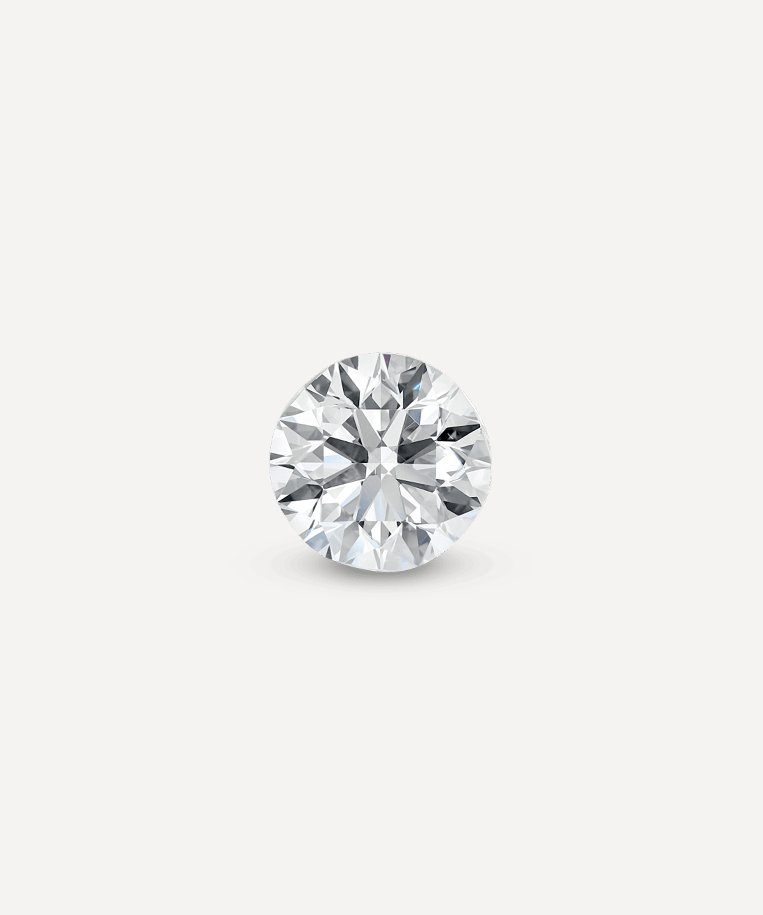 Maria Tash - 2.5mm Invisible Set Diamond Stud Earring image number 2