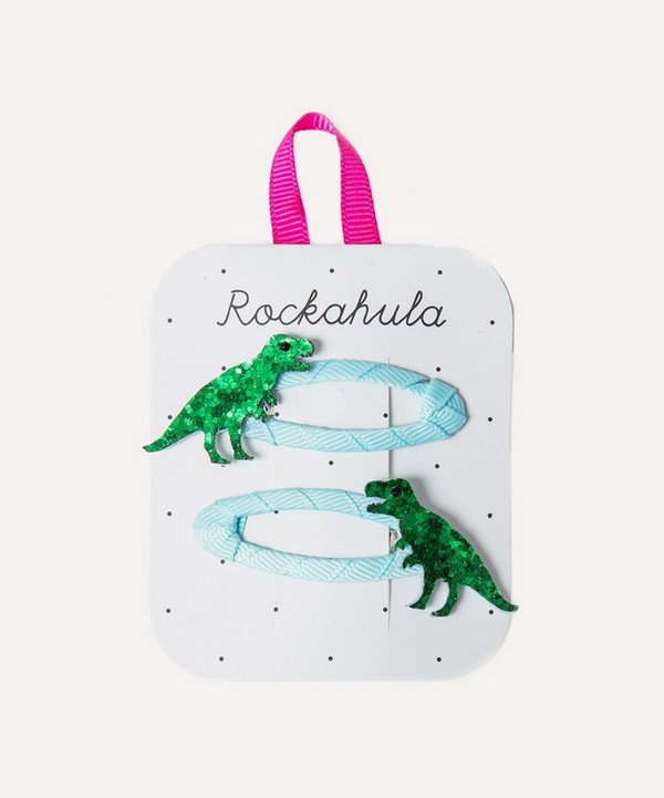 Rockahula - T-Rex Glitter Hairclips image number null