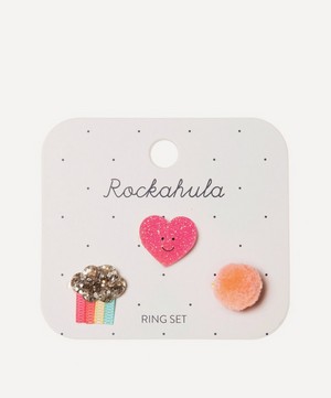 Rockahula - Happy Heart Ring Set of Three image number 0