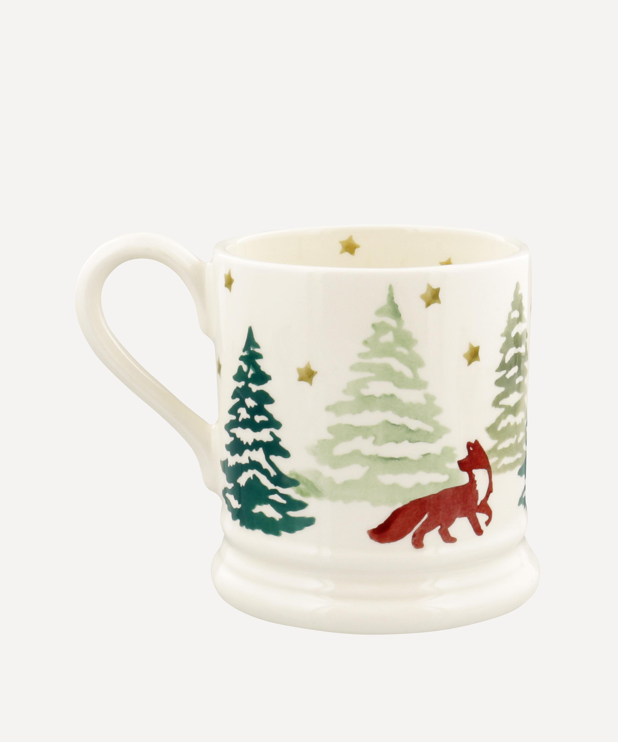 Spruce Tree Mugs Set of 2 NWT Christmas Winter Pier 1 SOLD OUT! 