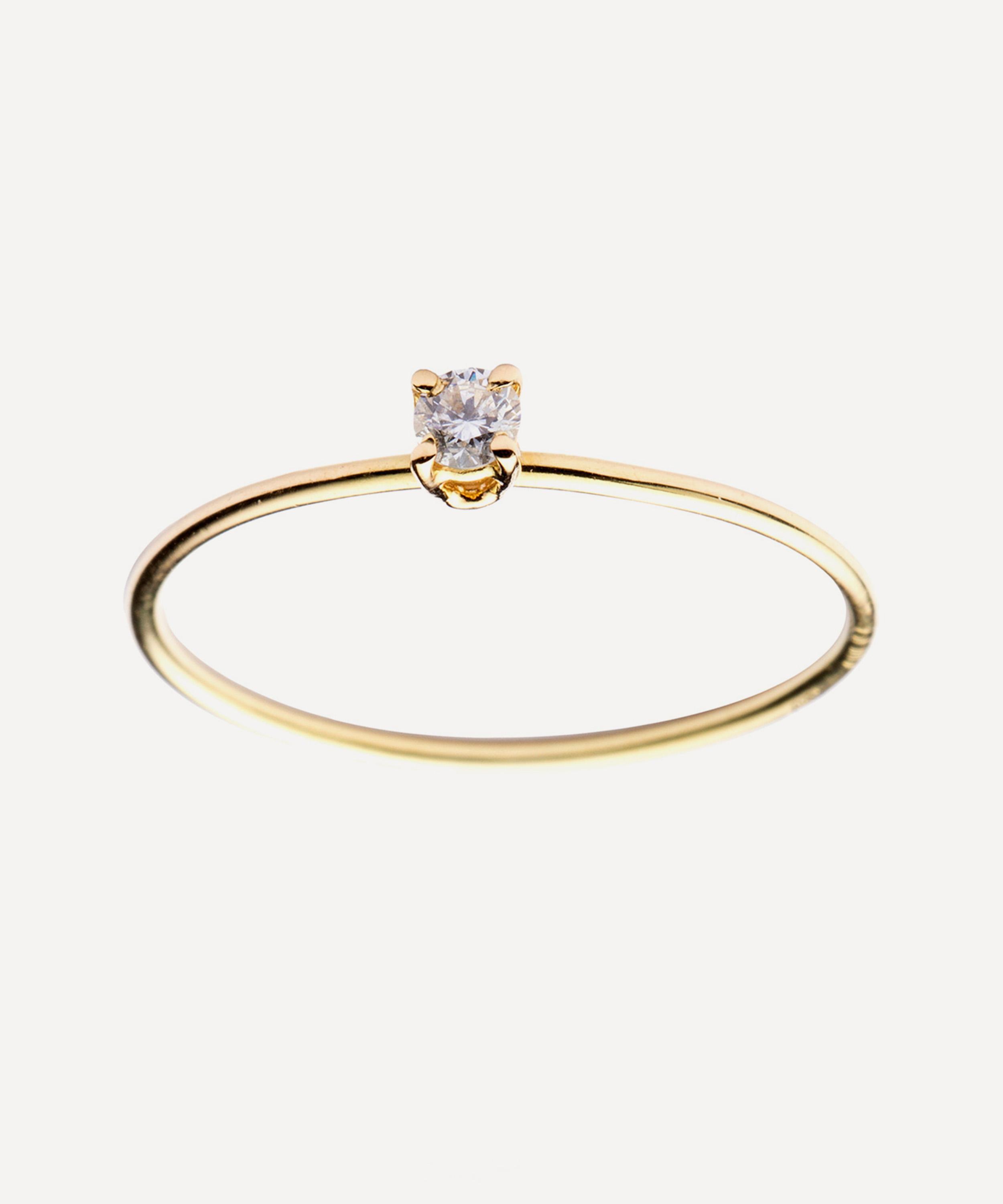Atelier VM 18ct Gold Principesca Baby Diamond Ring Liberty